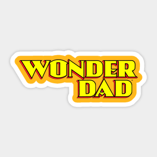 wonder dad Sticker